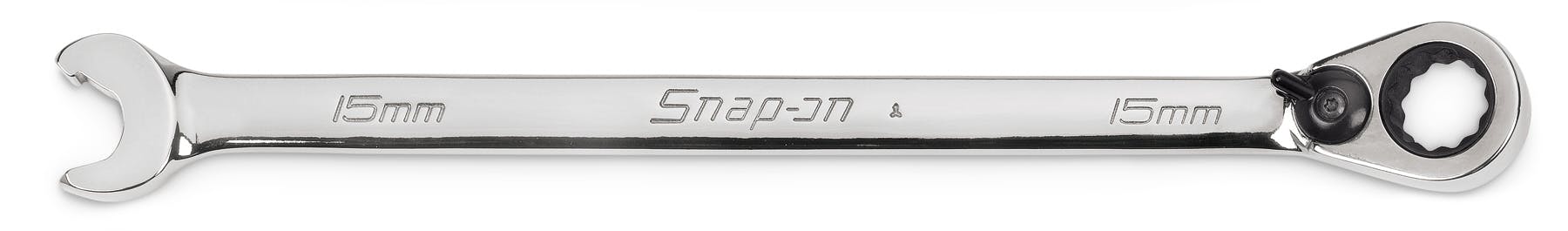 15 mm 12-Point Metric Flank Drive® Reversible Ratcheting Box/Speed Open-End Combination Wrench | SRXRM15 15 mm 12-Point Metric Flank Drive® Reversible Ratcheting Box/Speed Open-End Combination Wrench | SRXRM15